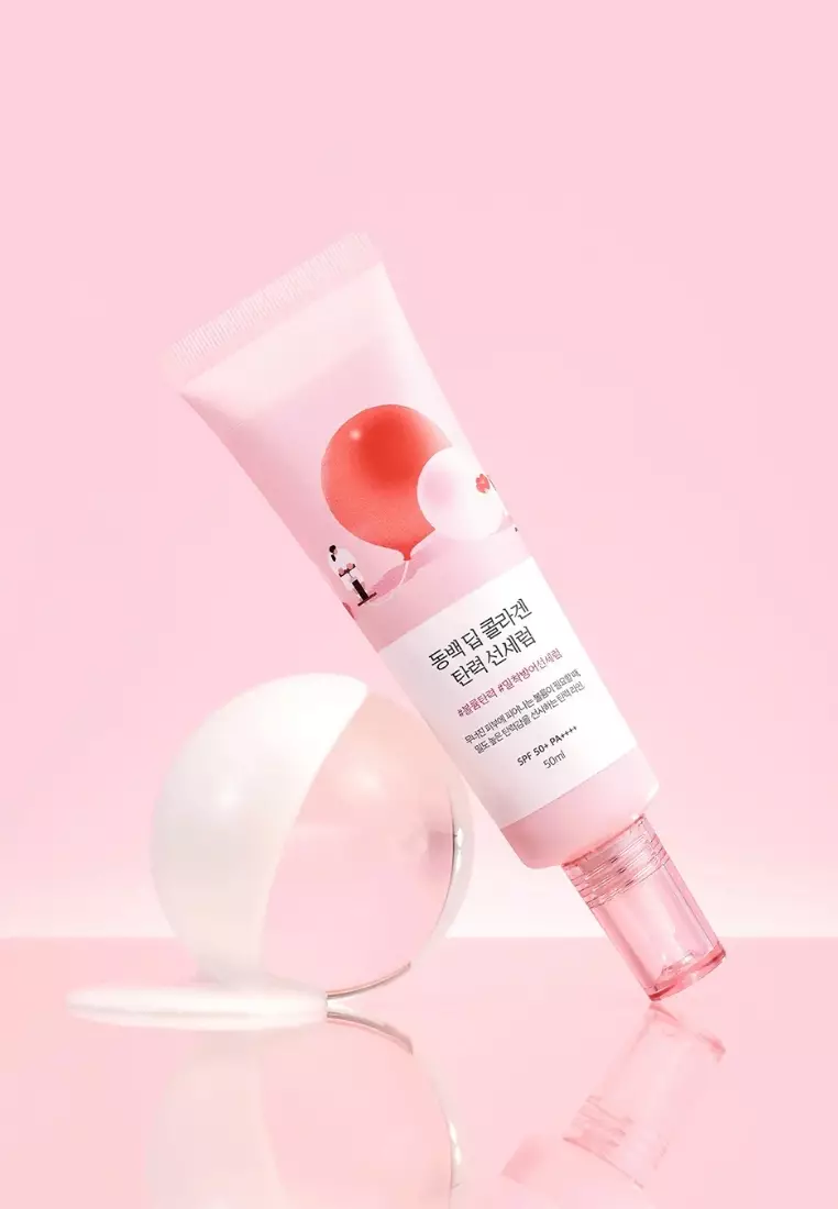 ROUND LAB Camellia Deep Collagen Firming Sun Serum