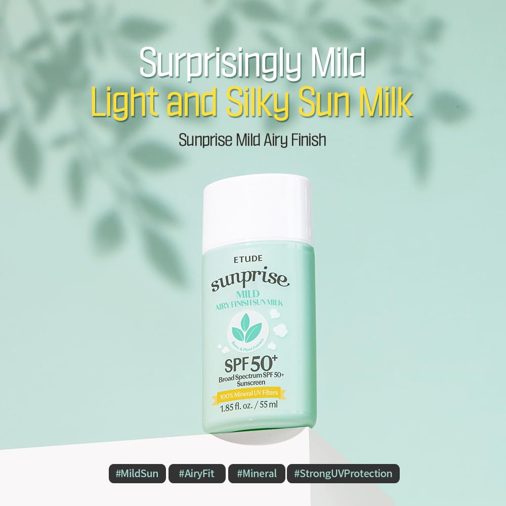 Etude House Sunprise SPF50+ Mild Airy Finish Sun Milk