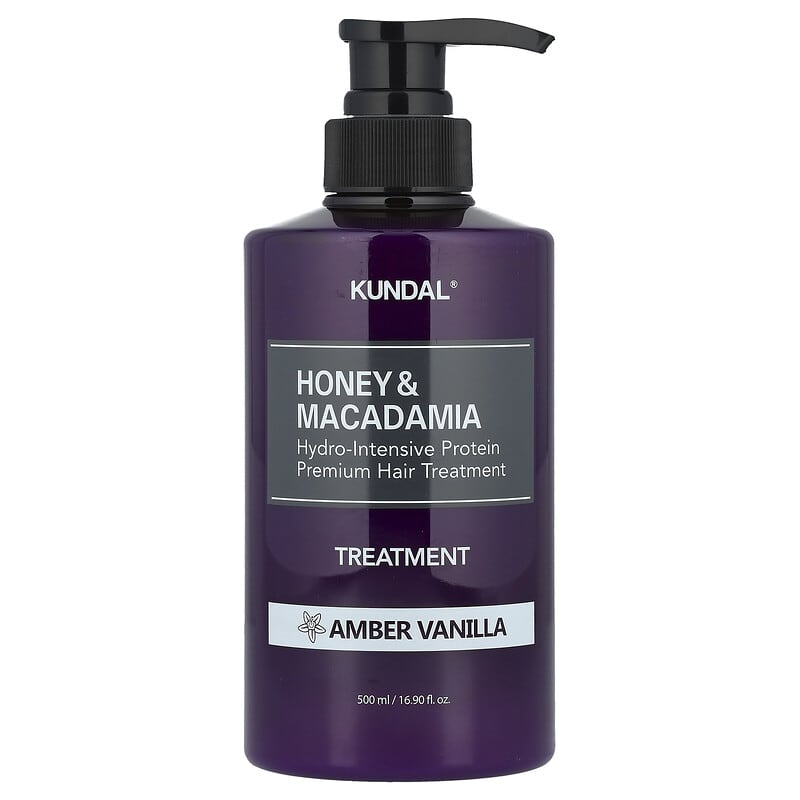 KUNDAL Honey & Macadamia Hydro-Intensive Protein Premium Hair Treatment, Amber Vanilla